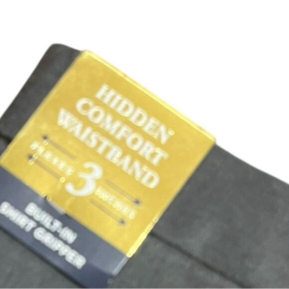 Haggar Flat Front Comfort Waistband Trousers in Charcoal, Size 46X29, NWT - Picture 5 of 9